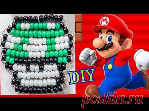 Грибочек🍄 Марио из бисера / Параллельное плетение / Bead mario mushroom / beaded toys