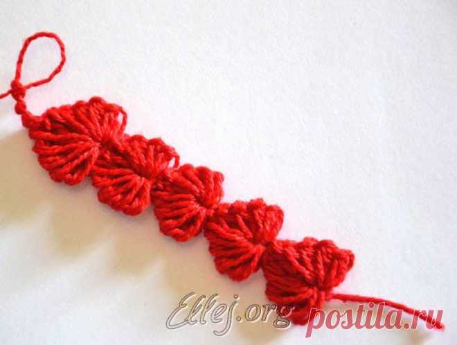 Шнурочек из сердечек | Crochet by Ellej | Crochet by Ellej | Вязание крючком от Елены Кожухарь