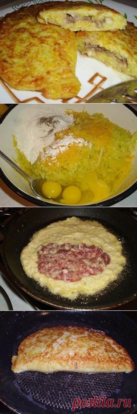 Вкусные чебуреки из кабачков с фаршем