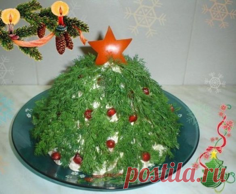 Салат 'Новогодняя ёлочка'