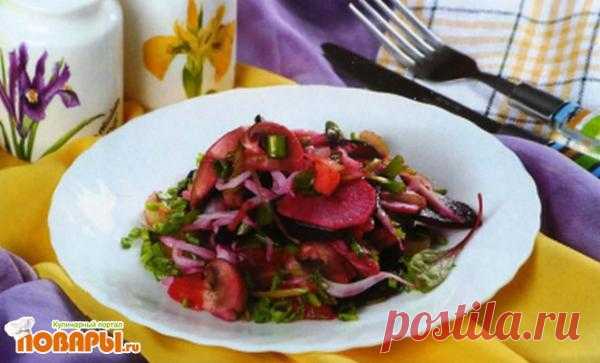 Салат с кальмарами по-мексикански