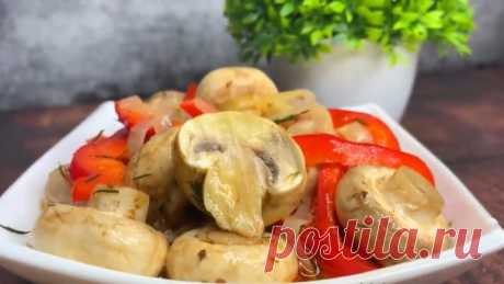 ТАКИЕ вкусные ШАМПИНЬОНЫ Вы еще НЕ ели! Быстро, просто, вкусно!