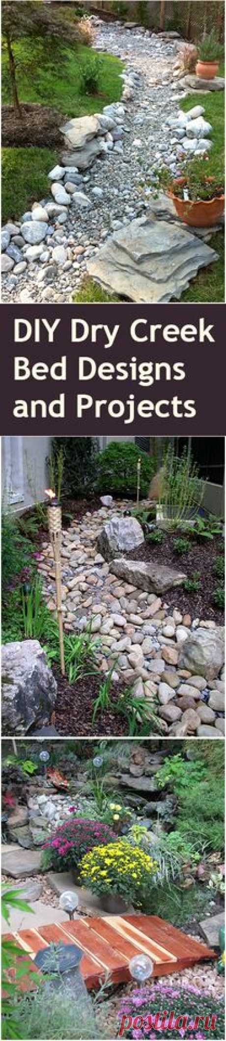 DIY Dry Creek Bed Designs and Projects - Prev1 of 10Next If you are having drainage problems in your backyard then a dry creek bed is just the idea to help fix that up! Even if you aren’t having problems but just want to spruce up your yard, take a look at these great ideas to add an awesome feature to your yard!