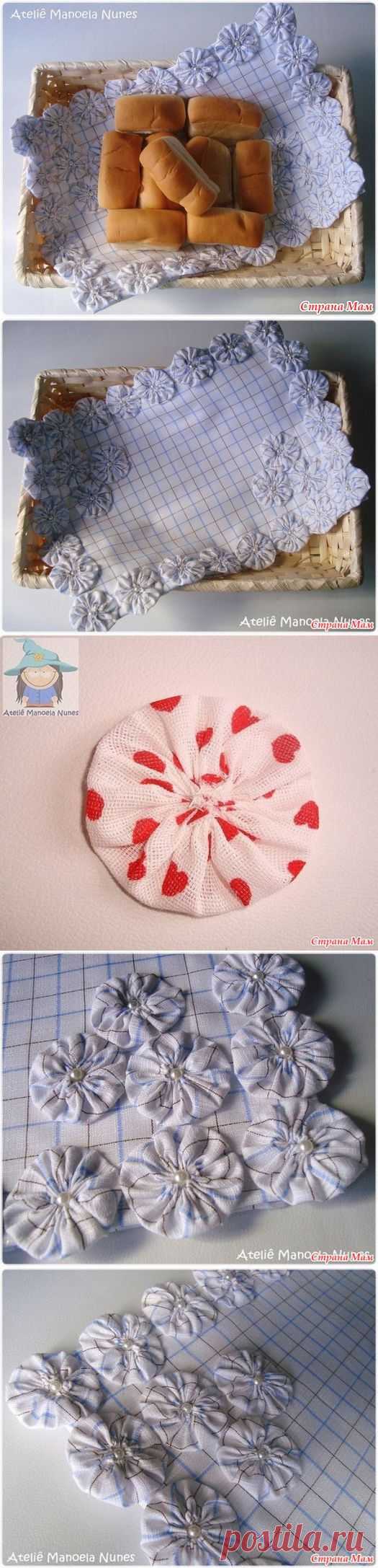 ДЕЛАЕМ САЛФЕТКУ НА КУХНЮ С ЦВЕТАМИ ИЗ ЙО-ЙО - Клуб рукоделия - Страна Мам