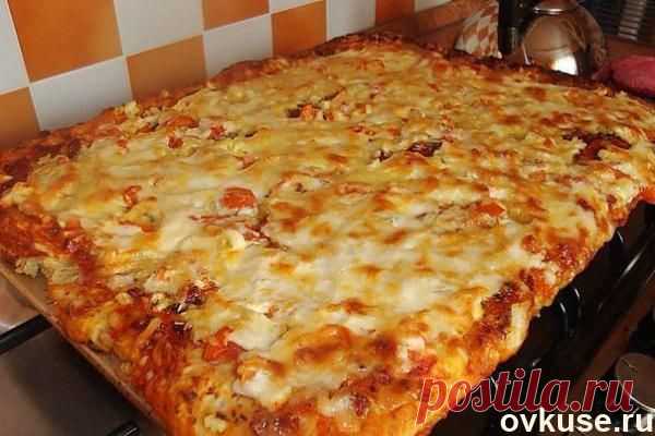 Быстрая пицца на противне - Простые рецепты Овкусе.ру
