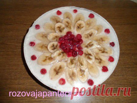 Банановый торт без выпечки ( рецепт с пошаговыми фото)