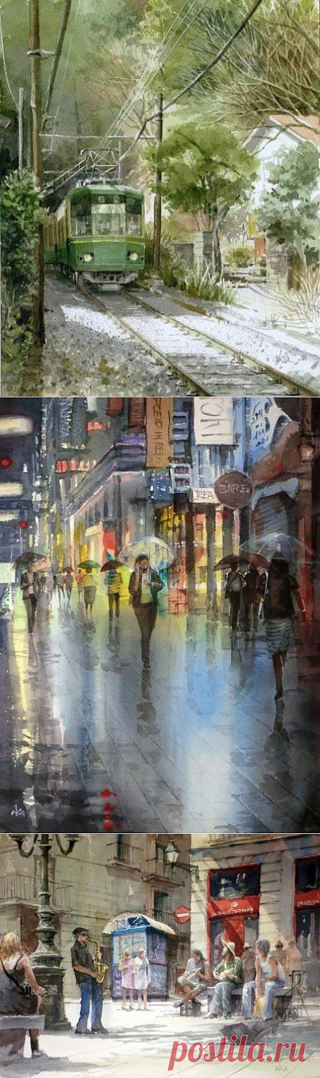 Акварели Takashi Akasaka | Искусство