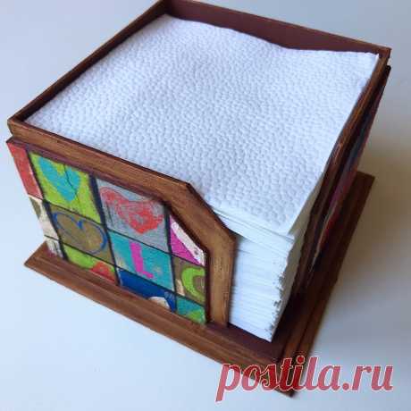 Салфетница из картона своими руками | Фея Мечтающая | Яндекс Дзен