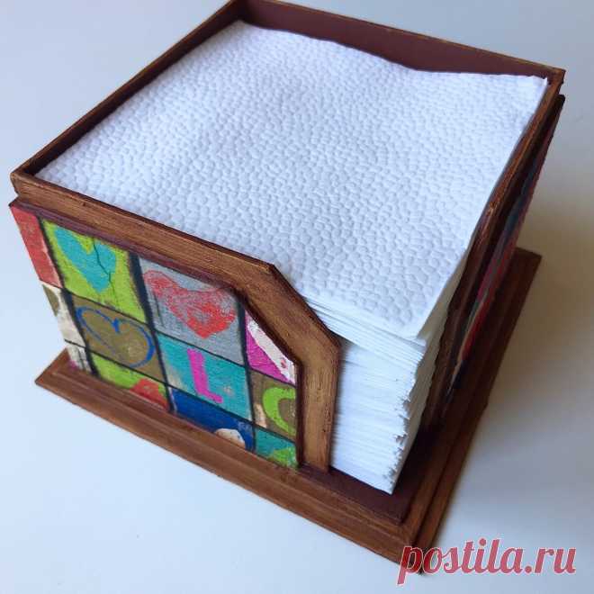 Салфетница из картона своими руками | Фея Мечтающая | Яндекс Дзен
