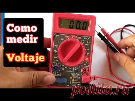 como medir voltajes con un multímetro