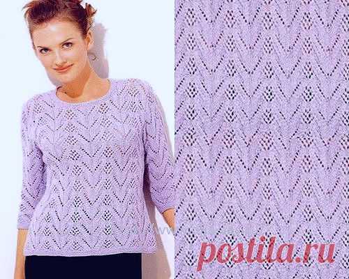 ГАЛКИН ДНЕВНИК журнал для женщин: Ажурный узор спицами № 8