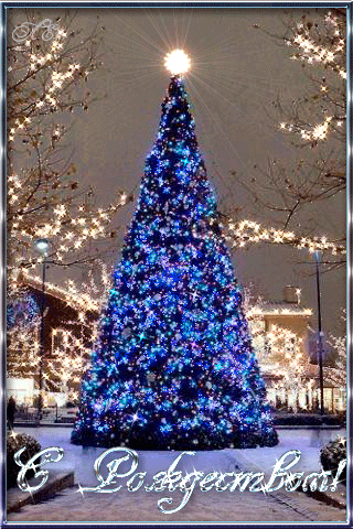 Рождество Христово. Рождественская елка... - Красочный виртуальный журнал КАРТИНКИ Рождественская елка анимированная...