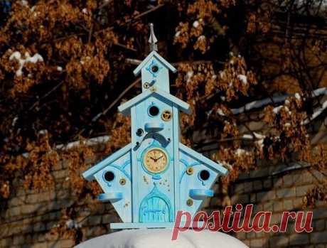 ОЧАРОВАТЕЛЬНЫЕ, ФАНТАЗИЙНЫЕ ДОМИКИ ДЛЯ ПТИЦ