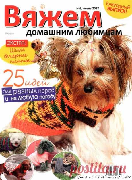 Вяжем домашним любимцам. &quot;Собака в свитере&quot;. 25 идей
