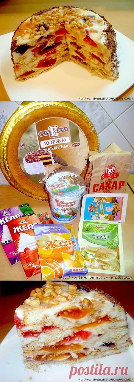 Торт "Битое стекло" - мягенько,нежно, о-бал-ден-но! .