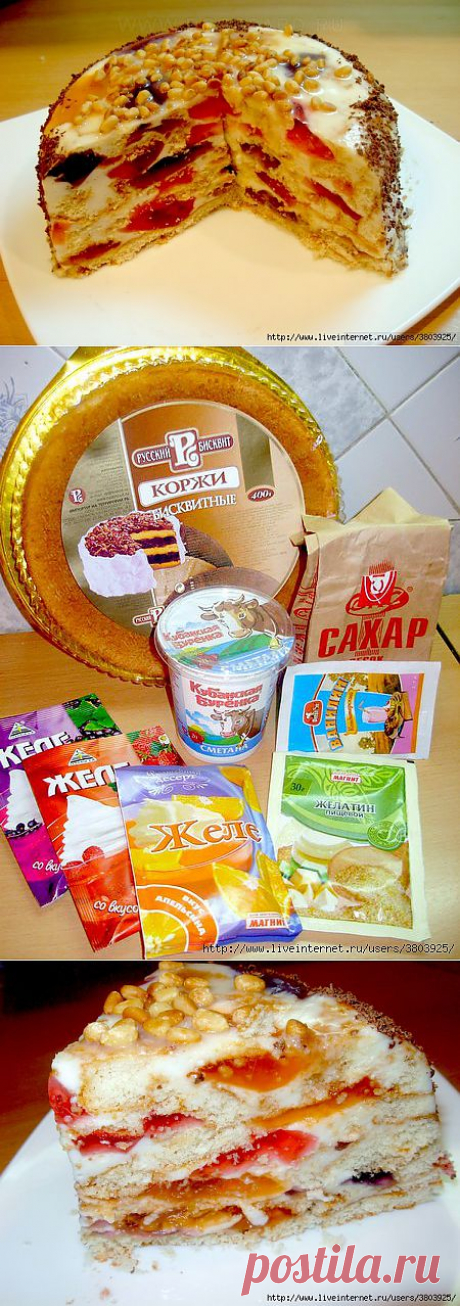 Торт &quot;Битое стекло&quot; - мягенько,нежно, о-бал-ден-но! .