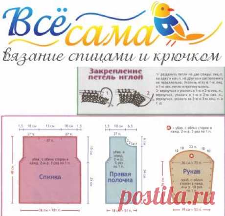 Жакет на молнии - Детские жакеты, кофточки, болеро спицами