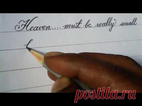 How to write impressive hand writing with pencil | pencil calligraphy