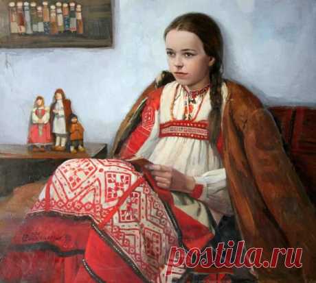 Детский портрет.Sayda Afonina (1965, Russian)