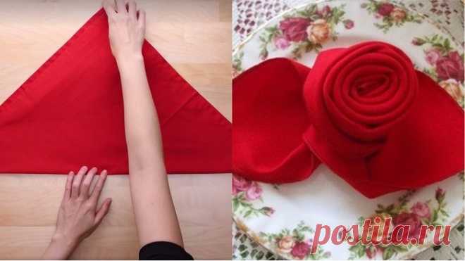 7 способов красиво сложить салфетки / Домоседы