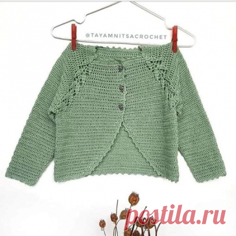 Идея. Красивый реглан - интересная кофточка 
#идея_@crochet_group #кофточка #реглан