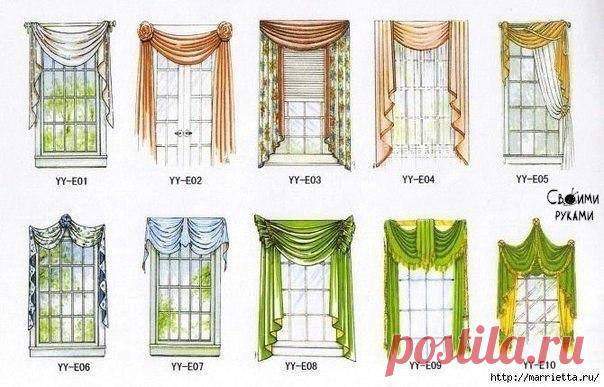 ЗАНАВЕСКИ И ШТОРКИ С ДРАПИРОВКОЙ НА ВЫБОР Может кому пригодится подборка?