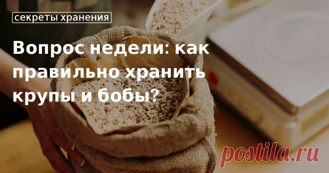 Как правильно хранить крупы Способы хранения круп