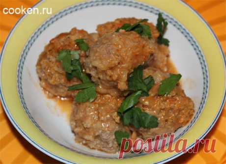 Тефтели с подливкой в томатном соусе - рецепт с фото