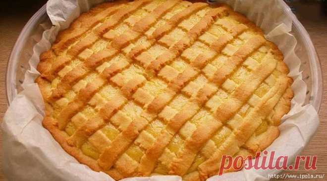 Песочный лимонный пирог