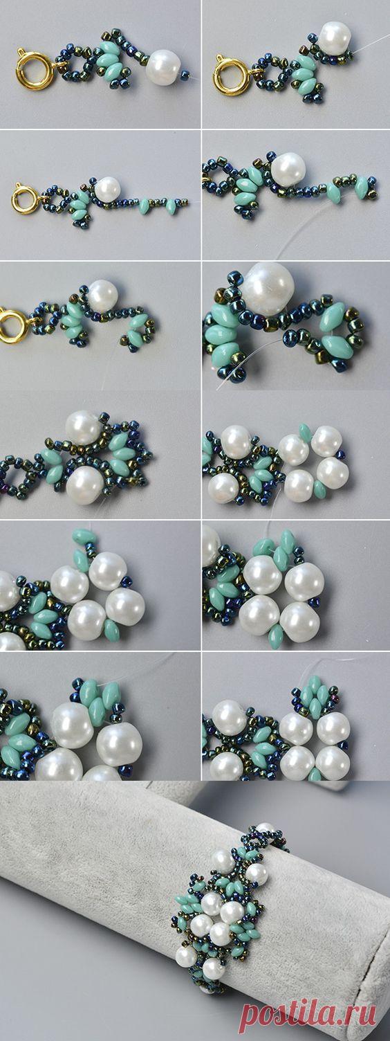 100 лучших вариантов: Как плети браслеты из бисера со схемами