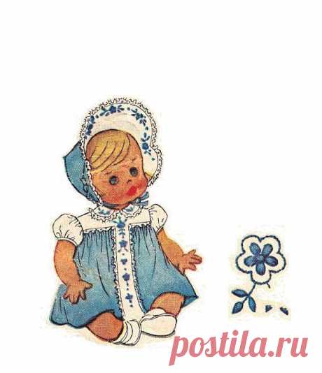 McCall 1126 Vintage 40s Super Lovely Toddler Girls Dress and Bonnet with…