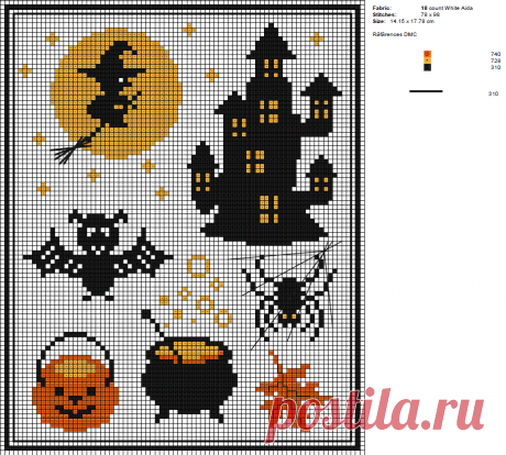 схема вишивки летучая мышь - Бесплатные тайны