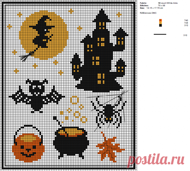 схема вишивки летучая мышь - Бесплатные тайны
