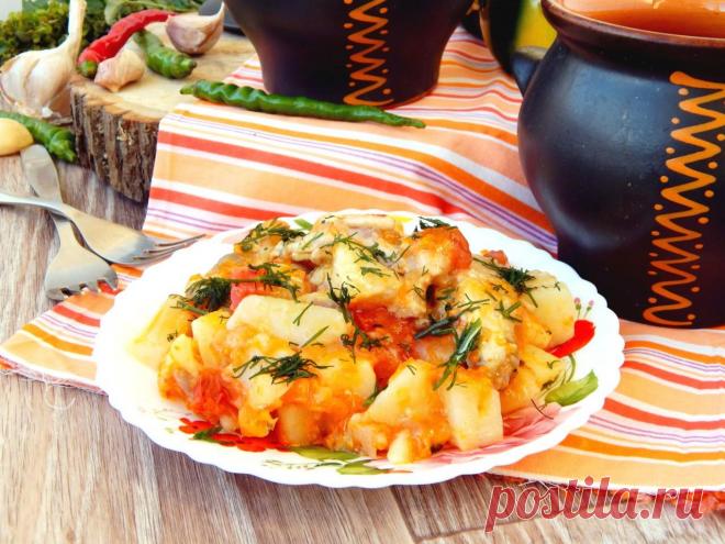 Индейка в горшочках с картошкой рецепт с фото - 1000.menu