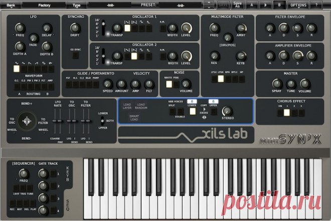 XILS-lab miniSyn’X v2.0.1 CE AAX RTAS VSTi-V.R  | 13.76 MB
The miniSyn’X emulates with the highest level of accuracy an Italian Beauty of the 80’s. One of the last specimens of the 80’s polyphonic analog monsters.
The golden Age of DCO and VCF