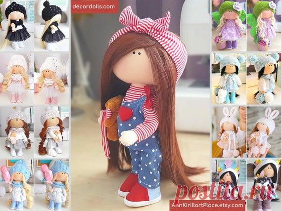 Baby Rag Doll Art Nursery Doll Kids Decor Doll Handmade | Etsy Hello, dear visitors! This is handmade fabric interior doll created by Master Elina (Ufa, Russia). Doll is READY for shipment. Order processing time is 1-2 days.  All dolls on the photo are mady by artist Elina. You can find them in our shop searching by artist name. Here are all dolls of artist