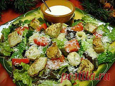 Деревенский салат с курицей