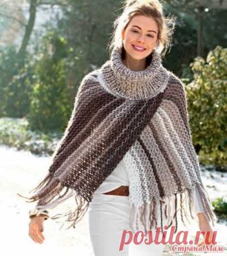. Пончо - планирую связать быстро Вот неделю ходила и думала что-то типа пончо связать на весну себе Что нибудь быстренькое, потому что долговязов у меня уже полон ^чюмодан^  Сегодня в дзен прислали ссылку