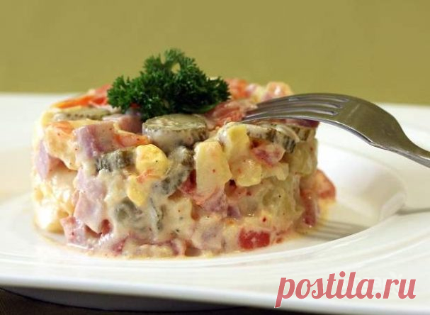 Интересный картофельный салат - пошаговый рецепт с фото на Повар.ру