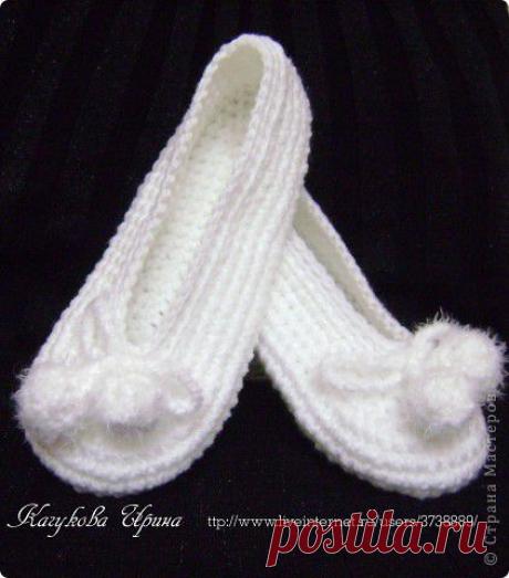Комнатные тапочки-балетки Мечта » Поиск мастер классов, поделок своими руками и рукоделия на SearchMasterclass.Net