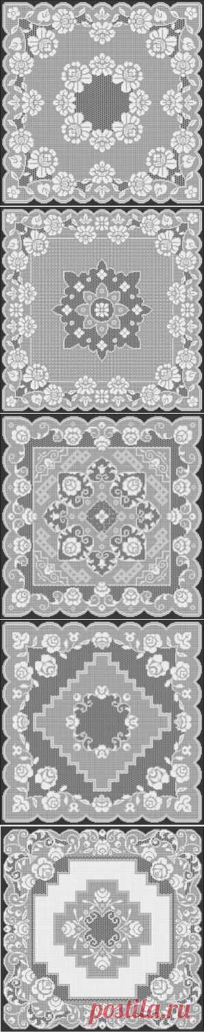 Filet Crochet Designs » Filet Crochet Patterns – Roses