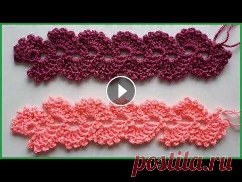 Ленточное кружево. Вязание крючком / Ribbon Lace Crochet Ленточное кружево. Вязание крючком / Ribbon Lace Crochet Рада приветствовать вас на своем канале. В данном видео мы с вами свяжем один из вариантов ле...