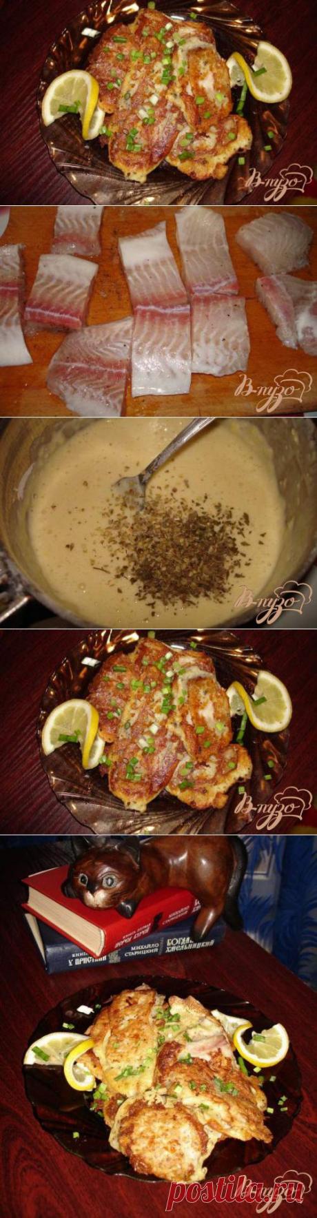 Морской окунь в кляре