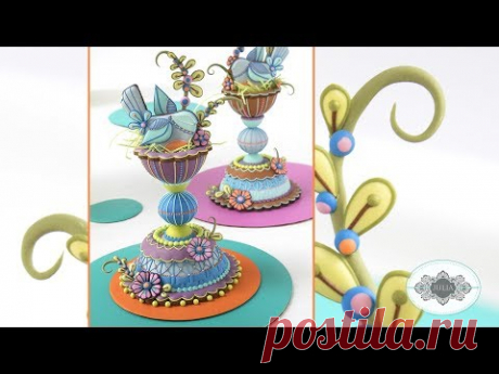 3-D Folk Art Bird Nest Cookie - Part 1: Shape and Decorate Cookies