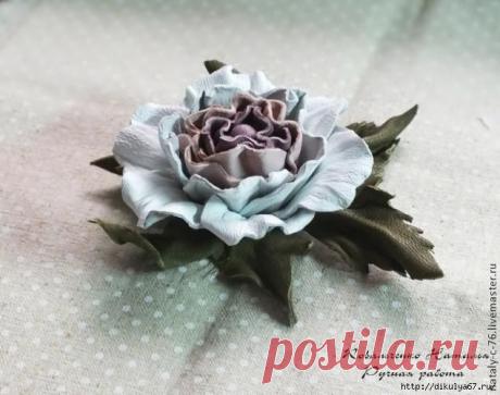 Роза из кожи. Мастер-класс