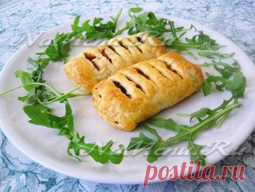Рулетики из теста с овощами
