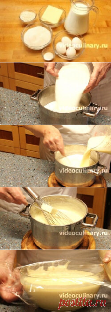 Заварной крем – Простой рецепт вкусного крема