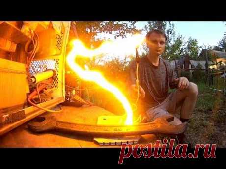 На что способна микроволновка! Высоковольтная дуга