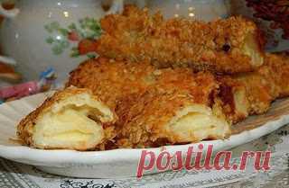 Самые вкусные рецепты: Горячие бутерброды-трубочки.