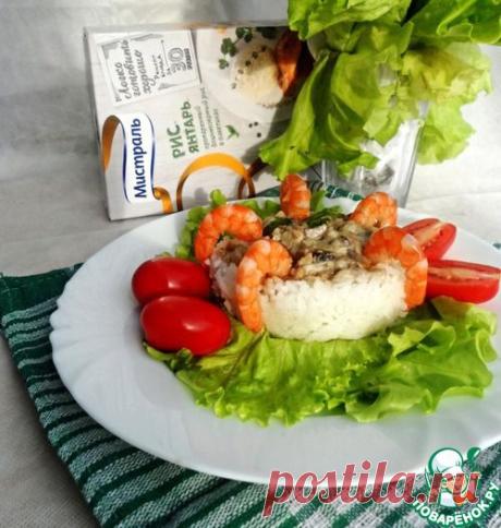 Жюльен из кальмаров под грибным соусом - кулинарный рецепт